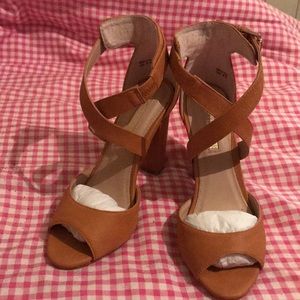 Cognac-colored Sandals